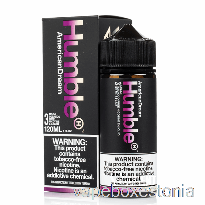 Vape Box Estonia American Dream - Humble Juice Co. - 120 Ml 3 Mg